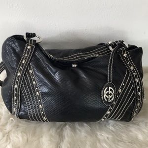 Red Marc Ecko black embossed vegan leather purse